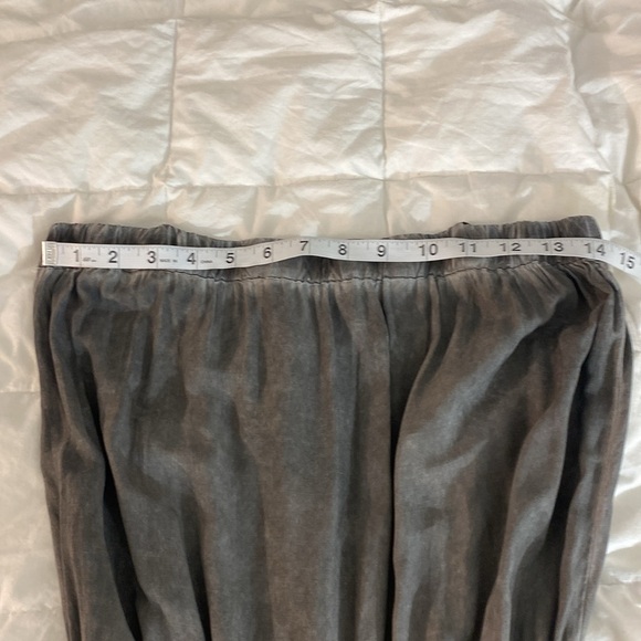 Mustard Seed Miranda Raw Edge Tube Jumpsuit. Gray Smokey Haze. Size: Small - Picture 14 of 15